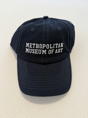 The Met - Metropolitan Museum of Art - Embroidered Dad Hat, Navy Blue Adjustable