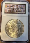 1887-p MORGAN DOLLAR -NGC BU - FITZGERALD COLLECTION
