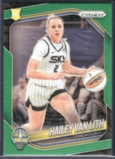2025 Panini Prizm WNBA #2 Hailey Van Lith Green Prizms