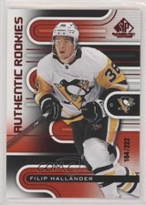 2022 Upper Deck SP Game Used Authentic Rookies Red 164/222 Filip Hallander 19sa