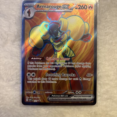 Armarouge EX SVP125 Black Star Promo Scarlet & Violet Holo Pokemon Card