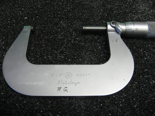 Mitutoyo-OD MICROMETER- MODEL 101-119- RANGE 2.000-3.000" X .0001"-(ITEM S14)