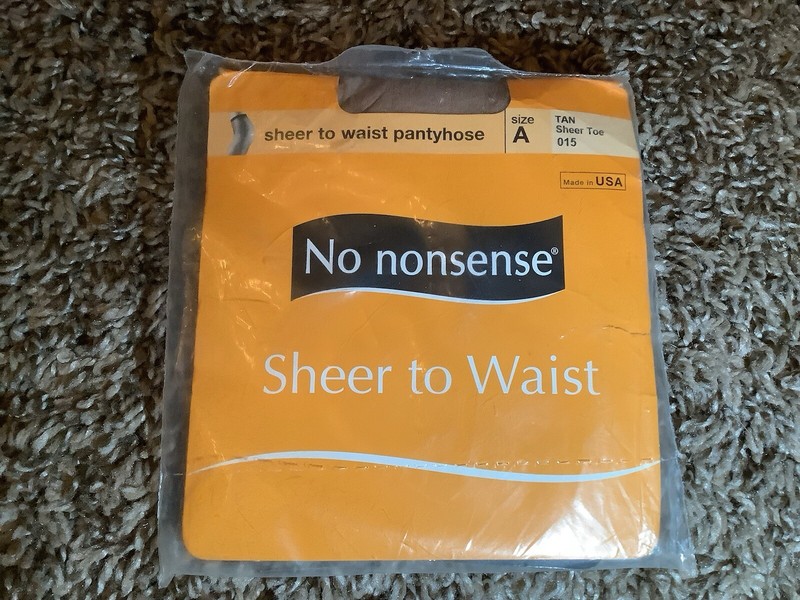 No Nonsense sheer to waist pantyhose, color tan, size: A