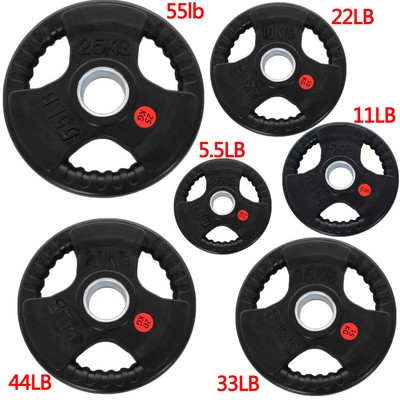Single/Pair Weight Cast Iron Standard  2'' Grip Plates Barbell Weights Set