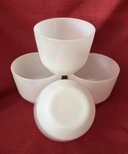 Federal Milk Glass Ramekins Custard Cups Heat...