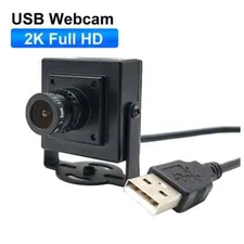 Wide Angle 2.8mm Mini 2K HD PC Webcam Plug And Play 30fps 2560x1440 USB Camera