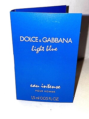 Dolce Gabbana Light Blue Eau Intense For Him Pour Homme Fragrance Sample