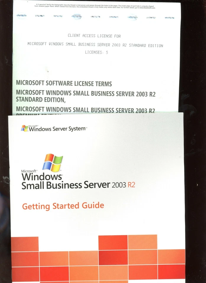 Open Box - T72-01411 Microsoft Small Business Server Standard 2003 R2 5 CAL - Image 3 of 4