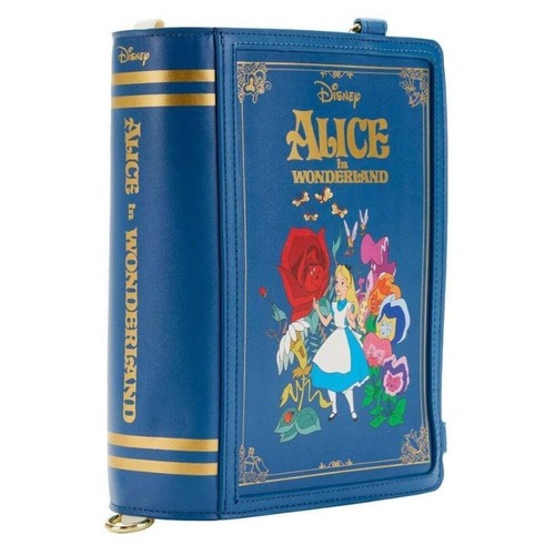 Bolso Bandolera Convertible Loungefly Disney Alicia en el País de las Maravillas Libro (NUEVO CON ETIQUETAS) - Imagen 9 de 12