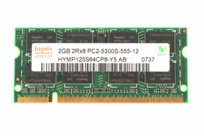 Kit RAM Hynix 4GB (2x2GB) DDR2 667MHz SO-DIMM Per Laptop – PC2-5300, 200 Pin