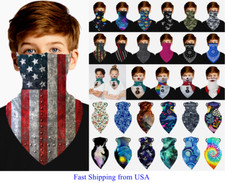 Face Mask Cover Kids Boy Girl Fashion Covering Reusable Washable with Loops Ear