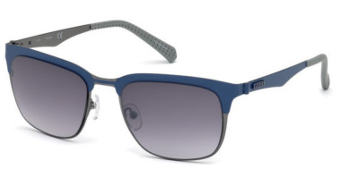 NWT Guess Sunglasses GU 6900 91V Matte Blue / Blue 52 mm GU6900 NIB