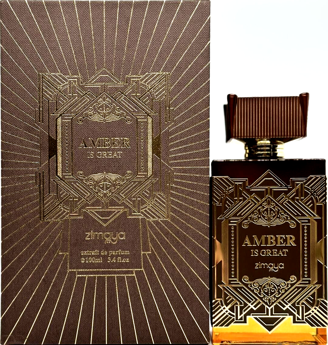 AMBER IS GREAT By ZIMAYA EXTRAIT DE PARFUM SPRAY UNISEX 3.4 Oz