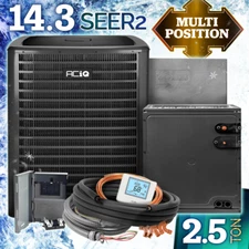 2.5 Ton AC Unit, R32 Central Air Conditioning Condenser & Evaporator Coil System