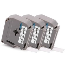 3-Pk/Pack Label Tape for Brother P-Touch eqv ...