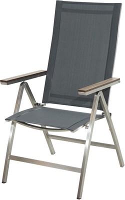 Ploss Hochlehner Klappsessel Gartenstuhl Sessel Hudson Edelstahl Textilene Ebay