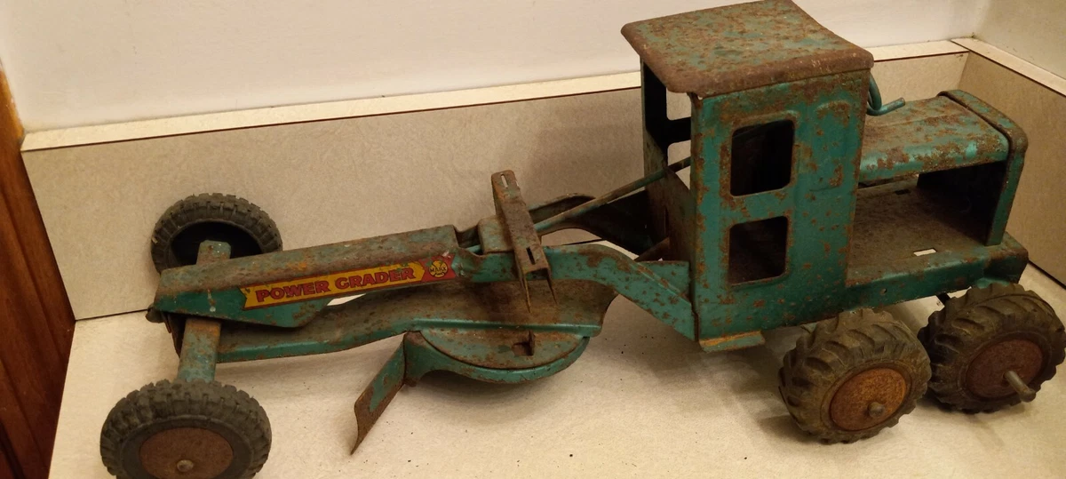 Vintage Collectible, Power Grader, Toy Construction Truck by Marx