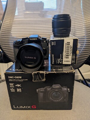 Panasonic Lumix G80 Mirrorless Camera 12-60 mm Lens