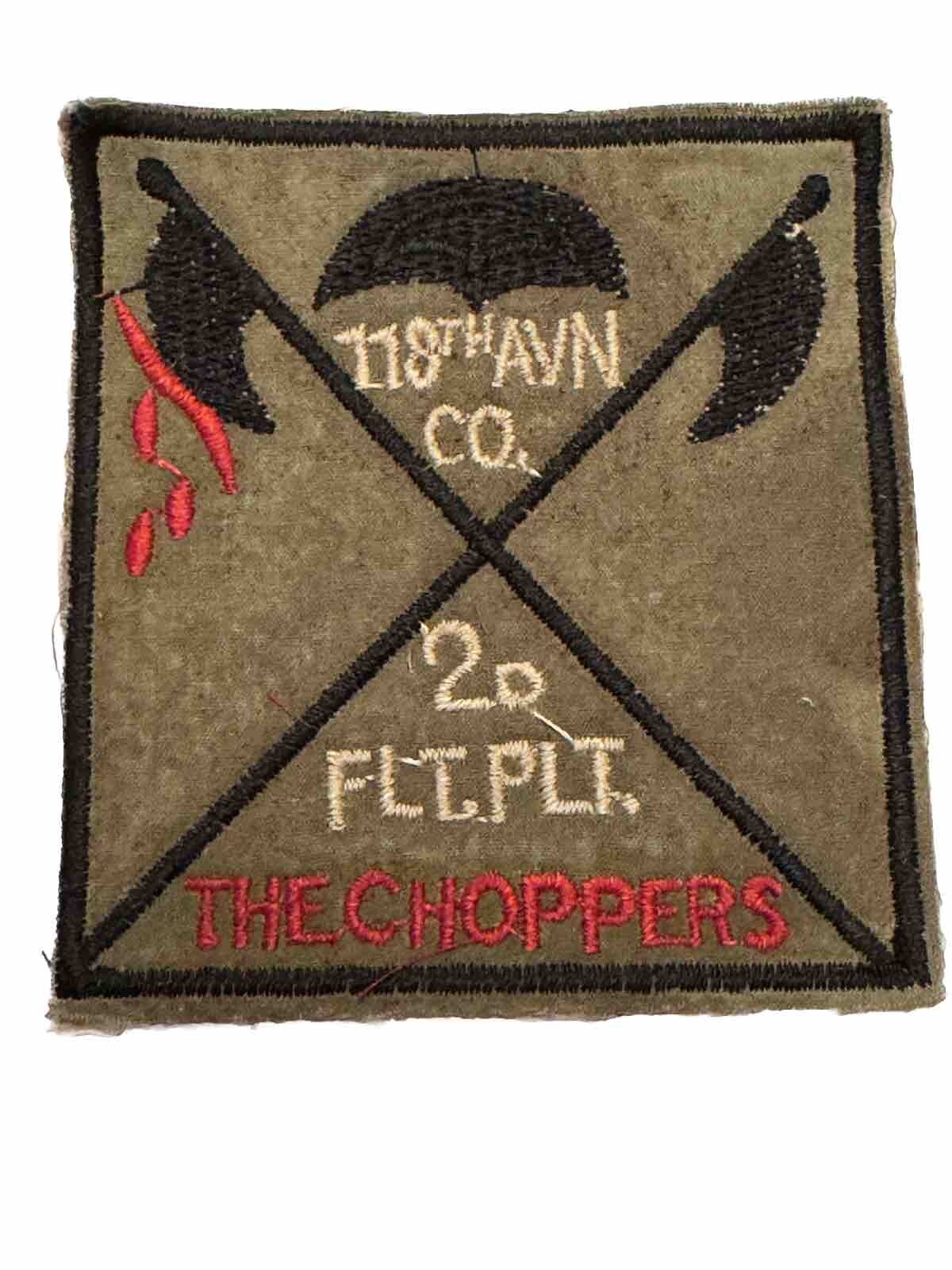 Vietnam War Patch The Choppers US 118th Assault Helicopter Company AVN Military