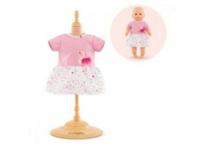 Robe Rose Pour Poupon De 36 Cm – élégante Et Facile à Enfiler, Corolle Dès 2 Ans