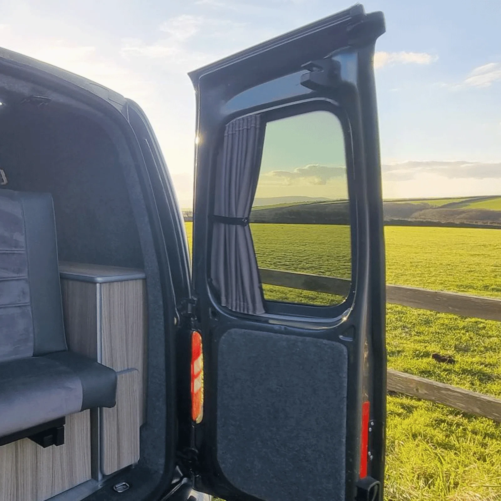 For VW Caddy Premium 1 x Barndoor Window Curtains Van-X
Opens in a new window or tab