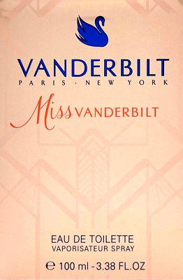 GLORIA VANDERBILT MISS VANDERBILT EAU DE TOILETTE SPRAY WOMEN 3.38 Oz / 100 ml