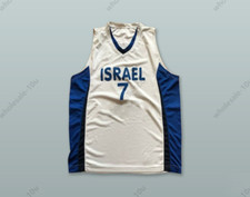 CUSTOM Gal Mekel 7 Israel White Basketball JerseyStitched S-6XL