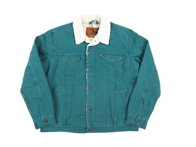 Levi's Jeansjacke Herren Sherpa The Trucker Jacket Type 3 III atlantic deep L