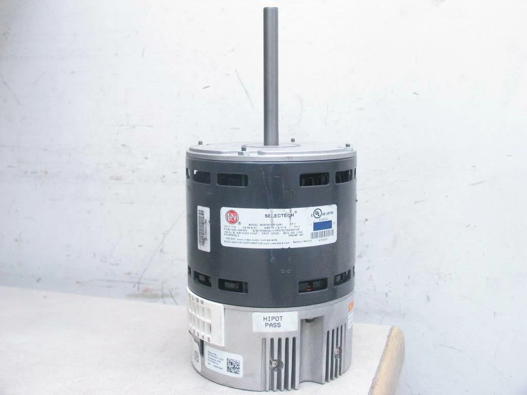 SELECTECH M55PWNPF-3381 ECM Blower Motor 1HP 115V 1200 RPM Var SPD 