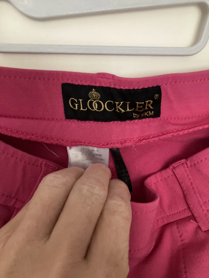 Reithose Glöökler Gr 76 38lang Vollbesatz Pink/schwarz - Bild 2 von 4