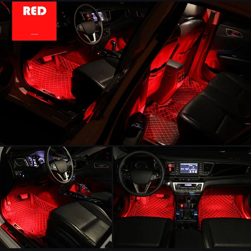Fits Car Truck Interior Decor Neon Atmosphere LED Light Strip RGB Colors+Remote - Picture 4 of 16