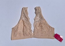 Xhilaration Peach Lace Plunge Converts racerback Back Closure Bralette M