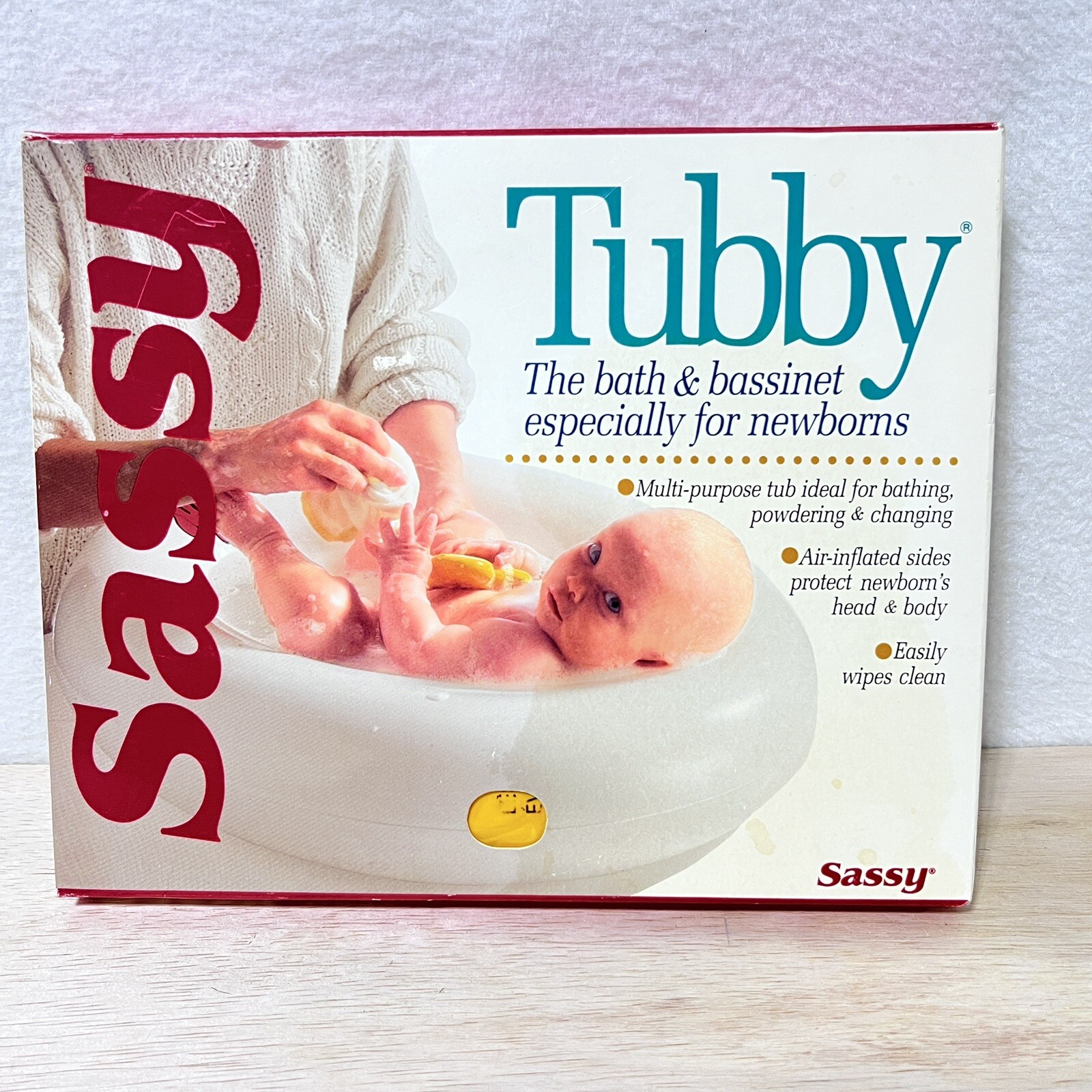 Tubby Inflatable Vintage Yellow Baby Bath Infant Ring Tube Tub 1990s NOS eBay