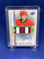 STEVEN LORENTZ 2020-21 UPPER DECK PREMIER RPA ROOKIE PATCH AUTO RC #D 61/249