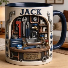 Personalized Plumber Mug Plumbing Toolbox Mug for Plumber Gift