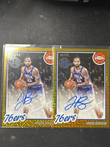 2025 Topps Chrome Johni Broome Chrome Rookie Autographs (RAW)