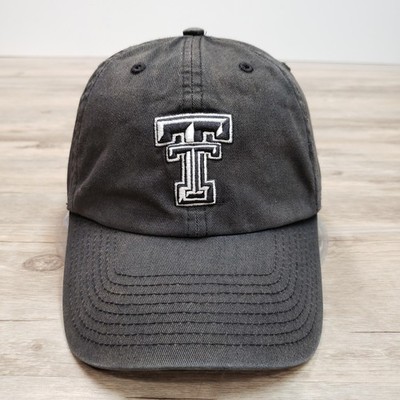 Texas Tech Red Raiders Hat Cap Fitted Mens Medium Charcoal NCAA College Football