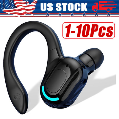 Bluetooth 5.1 Headset Wireless Earbuds Earphones Stereo Headphones Ear Hook Lot