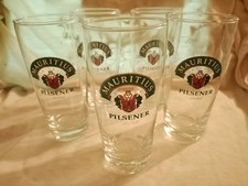 Stück Mauritius Pilsener Vintage Biergläser Brauerei Zwickau 0,25l Pils Bier