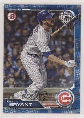 2019 Topps Holiday Bowman Blue 103/150 Kris Bryant #TH-KB 2a9