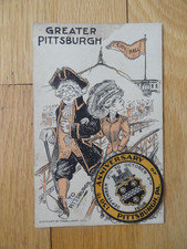 Vintage Greater Pittsburgh Pa. 150th Anniversary Postcard 1908