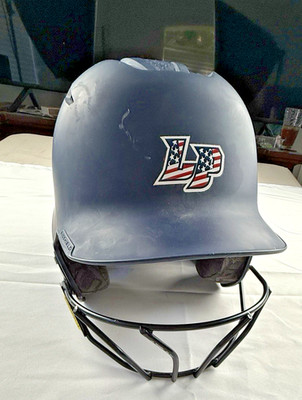 Wilson Evershield Navy Blue Helmet M/L With Front Black Cage