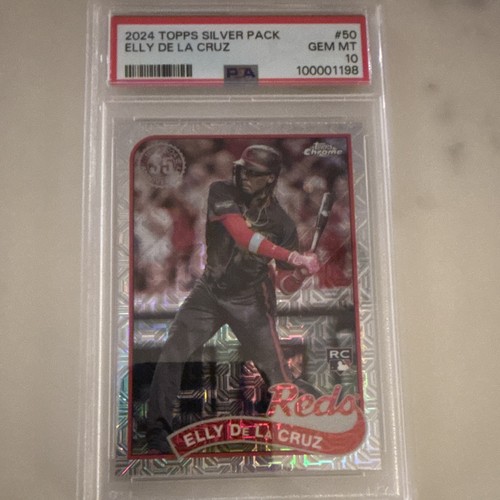 Topps 2024 Silver Pack Elly De La Cruz Reds #50 Rookie PSA 10