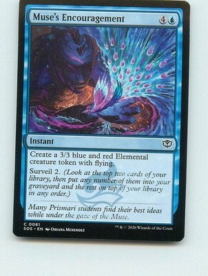 Muse's Encouragement - C61 - MTG - Secrets of Strixhaven (SOS)
