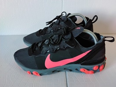 Nike Mens React Element 55 BQ6166-002 Black Running Shoes Sneakers Size 9