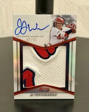2025 Bowman's Best JJ WETHERHOLT #/50 JUMBO PATCH AUTO AUTOGRAPH RELIC Cardinals
