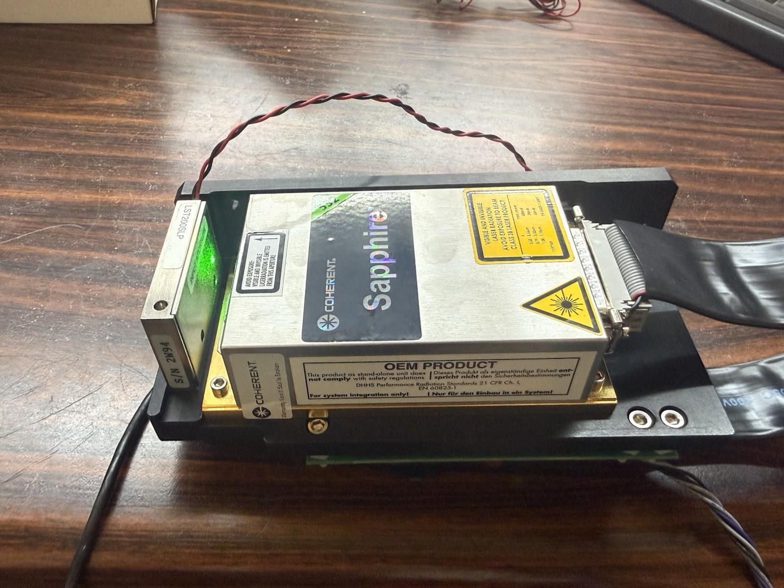 Coherent Sapphire 532-300 CW Laser + USB Controller Tested Emission As-Is