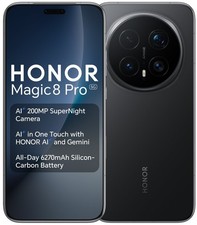 HONOR Magic8 Pro 5G Android Smartphone SIM Free 512GB AI Phone Black 5109CCPK
