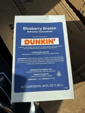 Dunkin Donuts Blueberry Breeze Refresher Concentrate Exp FEB 2026