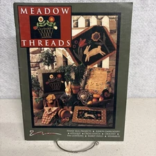 Need’l Love MEADOW THREADS Book Primitives Wool Rug Hooking Appliqué 